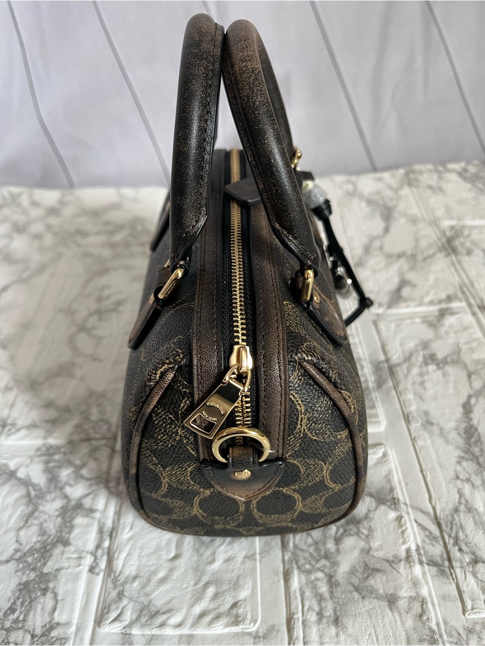 ✨ NWT Coach Mini Rowan Crossbody Bag – Loved Signature Canvas ✨ - Picture 4 of 8